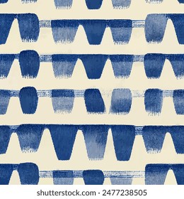 Ikat ethnic tribal seamless pattern,  Handmade seamless wallpaper. Ethnic Ikat abstract background art. llustration for greeting cards, printing and other design project.