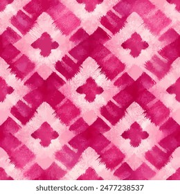Patrón sin costuras tribales étnicas Ikat, Fondo de pantalla sin costuras hecho a mano. Ikat étnico abstracto arte de fondo. ilustración para tarjetas de felicitación, impresión y otro proyecto de diseño.