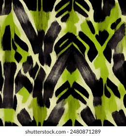 Ikat ethnische Stamm nahtlose Muster, Handgemachte nahtlose Bildschirmhintergrund. Ethnische Ikat abstrakte Hintergrund Kunst. Illustration für Grußkarten, Druck und andere Design-Projekt.
