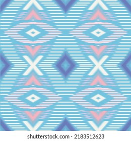 Ikat, vector étnico abstracto, arte hermoso. fondo. Ikat Impresión de ornamentos de arte geométrico Azteca. Diseño de alfombras, papel pintado, ropa, tela, cortina, papel tapiz textil, textura superficial