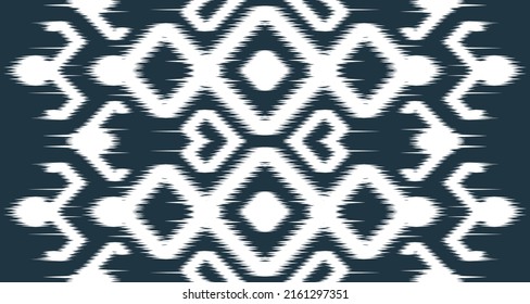 fondo vectorial del tejido de diseño de patrón blanco étnico ikat. Seamless on the fabric en Indonesia y otros países asiáticos EP.12.Huella de adorno vintage. Ideal para tejidos y textiles, papel pintado, embalaje