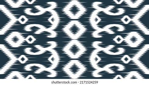 ikat ethnic white pattern design cloth vector background. Seamless on the fabric in Indonesia and other Asian countries EP.48.Vintage ornament print. Great for fabric and textile, wallpaper, packaging