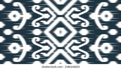 ikat ethnic white pattern design cloth vector background. Seamless on the fabric in Indonesia and other Asian countries EP.32.hi-tech communication concept innovation vector illustration background 