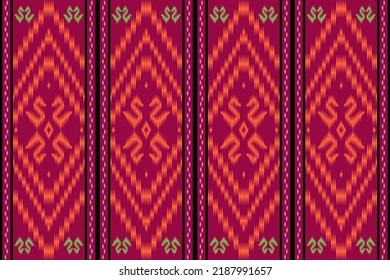 ikat ethnics patrón sin fisuras en el fondo de texturas 