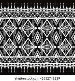 Ikat fabric abstract symbol aztec illustration geometric shape vector ethic nature indigenous tribal work background backdrop wallpaper print textile clothing fashion decoration geometric shape vector