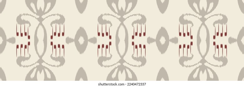 Ikat fabric batik textile seamless pattern digital vector design for Print saree Kurti Borneo Fabric border brush symbols swatches party wear
