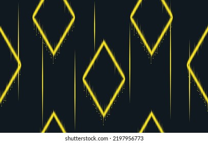 Ikat Fabric Ethnic Seamless Pattern