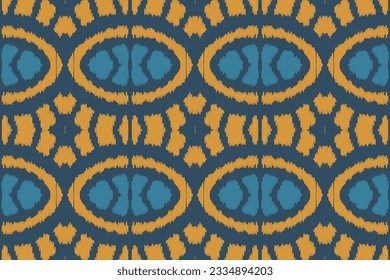 Ikat Fabric Paisley Embroidery Background. Ikat Pattern Geometric Ethnic Oriental Pattern traditional.aztec Style Abstract Vector illustration.design for Texture,fabric,clothing,wrapping,sarong.