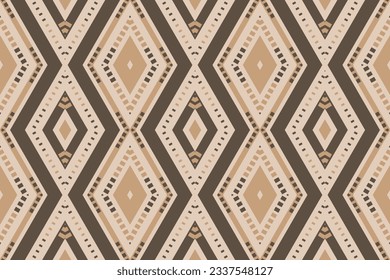 Ikat Fabric Paisley Embroidery Background. Ikat Diamond Geometric Ethnic Oriental Pattern traditional.aztec Style Abstract Vector illustration.design for Texture,fabric,clothing,wrapping,sarong.