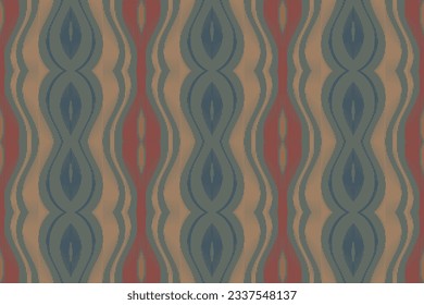 Ikat Fabric Paisley Embroidery Background. Ikat Fabric Geometric Ethnic Oriental Pattern traditional.aztec Style Abstract Vector illustration.design for Texture,fabric,clothing,wrapping,sarong.