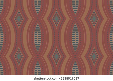 Ikat Fabric Paisley Embroidery Background. Ikat Frame Geometric Ethnic Oriental Pattern traditional.aztec Style Abstract Vector illustration.design for Texture,fabric,clothing,wrapping,sarong.