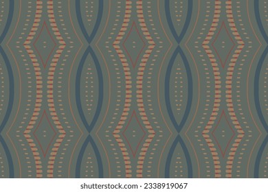 Ikat Fabric Paisley Embroidery Background. Ikat Fabric Geometric Ethnic Oriental Pattern traditional.aztec Style Abstract Vector illustration.design for Texture,fabric,clothing,wrapping,sarong.