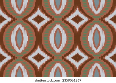 Ikat Fabric Paisley Embroidery Background. Ikat Vector Geometric Ethnic Oriental Pattern Traditional. Ikat Aztec Style Abstract Design for Print Texture,fabric,saree,sari,carpet.