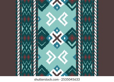 Ikat Fabric Paisley Embroidery Background. Ikat Prints Geometric Ethnic Oriental Pattern Traditional. Ikat Aztec Style Abstract Design for Print Texture,fabric,saree,sari,carpet.