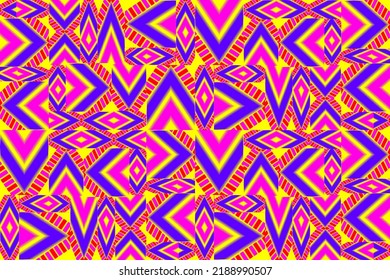 fondo de trama de tela ikat color rosa amarillo violeta de ojos concepto