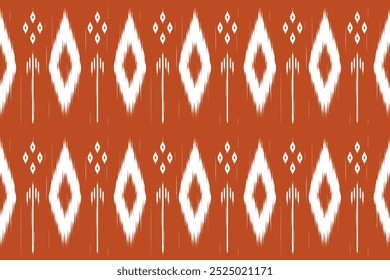 Padrão de tecido Ikat. Vetor abstrato padrão de artesanato étnico. Ikat
tecido design de estilo geométrico tradicional para travesseiro, tecido, roupas,
textura, cachecol, decoração, tapete.