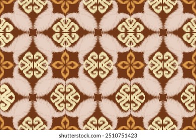 Padrão de tecido Ikat, padrão de tecido de design de ikat folk, padrão de motivo africano, étnico abstrato ikat, arte geométrica asteca, design de impressão para estofamento, roupas, vestuário, tapete, papel de parede, envoltório, tecido 