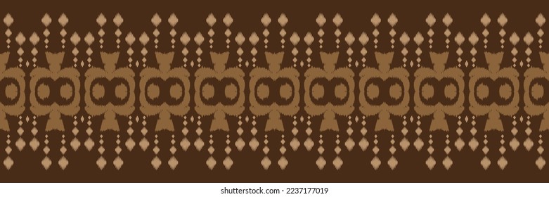 Ikat fabric tribal abstract Seamless Pattern. Ethnic Geometric Batik Ikkat Digital vector textile Design for Prints Fabric saree Mughal brush symbol Swaths texture Kurti Kurtis Kurtas