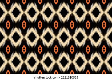 ikat fabric tribal African Borneo Scandinavian Batik bohemian texture digital vector design for Print saree kurti Fabric brush symbols swatches