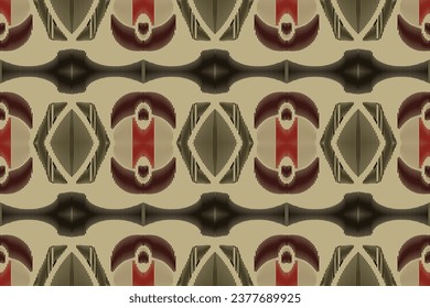 Ikat Fabric Tribal Chevron Geometric Traditional Ethnic Oriental Design for the Background. Folk Embroidery, Indian, Scandinavian, Gypsy, Mexican, African Rug, Wallpaper.
