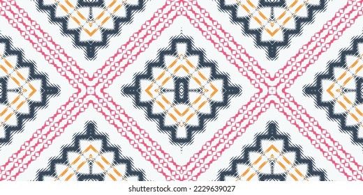 Ikat fabric tribal cross Geometric Traditional ethnic oriental Design for Prints Fabric saree Mughal brush symbol Swaths texture Kurti Kurtis Kurtas