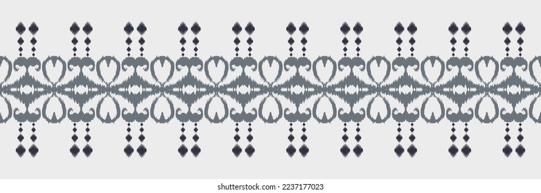 Ikat fabric tribal cross Seamless Pattern. Ethnic Geometric Batik Ikkat Digital vector textile Design for Prints Fabric saree Mughal brush symbol Swaths texture Kurti Kurtis Kurtas