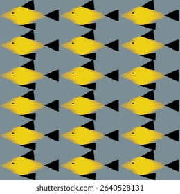 ikat fish pattern summer beautiful