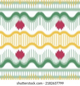 Ikat floral embroidery. Ikat flower tribal cross Geometric Traditional ethnic oriental design for the background. Folk embroidery, Indian, Scandinavian, Gypsy, Mexican, African rug, wallpaper.