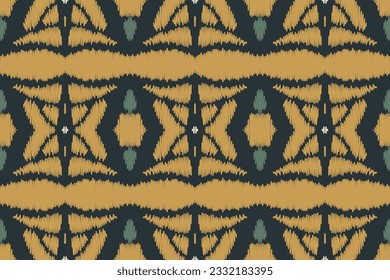 Ikat Floral Paisley Embroidery Background. Ikat Patterns Geometric Ethnic Oriental Pattern traditional.aztec Style Abstract Vector illustration.design for Texture,fabric,clothing,wrapping,sarong.