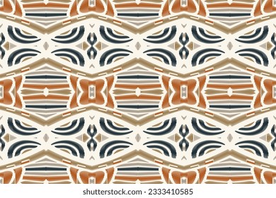 Ikat Floral Paisley Embroidery Background. Ikat Diamond Geometric Ethnic Oriental Pattern traditional.aztec Style Abstract Vector illustration.design for Texture,fabric,clothing,wrapping,sarong.