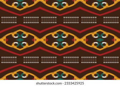 Ikat Floral Paisley Embroidery Background. Ikat Stripes Geometric Ethnic Oriental Pattern Traditional. Ikat Aztec Style Abstract Design for Print Texture,fabric,saree,sari,carpet.
