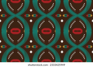 Ikat Floral Paisley Embroidery Background. Ikat Patterns Geometric Ethnic Oriental Pattern Traditional. Ikat Aztec Style Abstract Design for Print Texture,fabric,saree,sari,carpet.