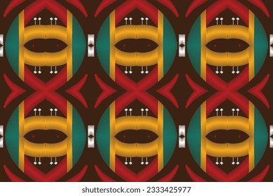 Ikat Floral Paisley Embroidery Background. Ikat Fabric Geometric Ethnic Oriental Pattern Traditional. Ikat Aztec Style Abstract Design for Print Texture,fabric,saree,sari,carpet.
