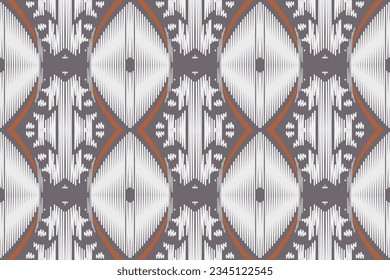 Ikat Floral Paisley Embroidery Background. Ikat Background Geometric Ethnic Oriental Pattern traditional.aztec Style Abstract Vector illustration.design Texture,fabric,clothing,wrapping,sarong.