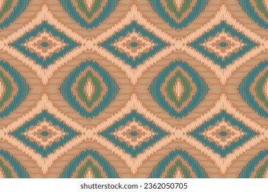 Ikat Floral Paisley Embroidery Background. Ikat Floral Geometric Ethnic Oriental Pattern Traditional. Ikat Aztec Style Abstract Design for Print Texture,fabric,saree,sari,carpet.