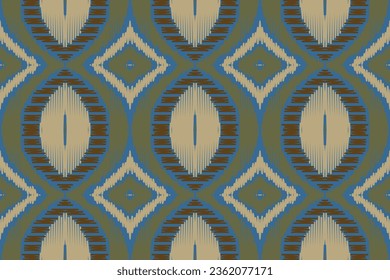 Ikat Floral Paisley Embroidery Background. Ikat Pattern Geometric Ethnic Oriental Pattern Traditional. Ikat Aztec Style Abstract Design for Print Texture,fabric,saree,sari,carpet.