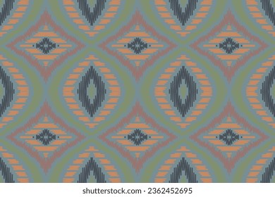 Ikat Floral Paisley Embroidery Background. Ikat Seamless Geometric Ethnic Oriental Pattern Traditional. Ikat Aztec Style Abstract Design for Print Texture,fabric,saree,sari,carpet.