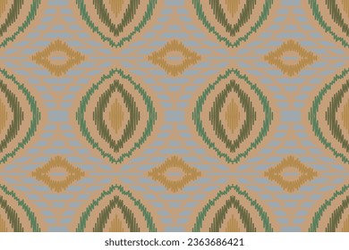 Ikat Floral Paisley Embroidery Background. Ikat Stripe Geometric Ethnic Oriental Pattern Traditional. Ikat Aztec Style Abstract Design for Print Texture,fabric,saree,sari,carpet.