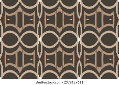 Ikat Floral Paisley Embroidery Background. Ikat Seamless Pattern Geometric Ethnic Oriental Pattern Traditional. Ikat Aztec Style Abstract Design for Print Texture,fabric,saree,sari,carpet.