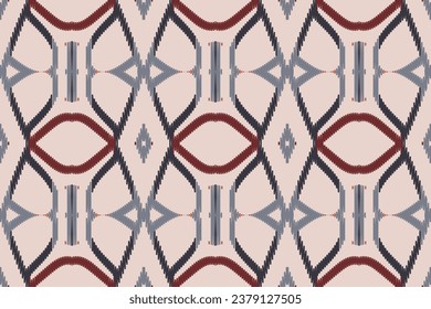 Ikat Floral Paisley Embroidery Background. Ikat Background Geometric Ethnic Oriental Pattern Traditional. Ikat Aztec Style Abstract Design for Print Texture,fabric,saree,sari,carpet.