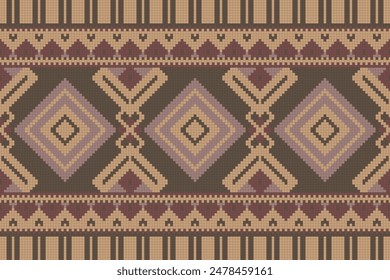 Ikat Floral Paisley Embroidery Background. Ikat Stripes Geometric Ethnic Oriental Pattern Traditional. Ikat Aztec Style Abstract Design for Print Texture,fabric,saree,sari,carpet.