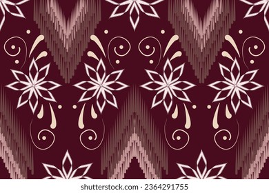  Ikat floral paisley embroidery . Design for carpet, table runner, tile and mat.use to fabric batik,pillow ,scarf.beautiful art in wallpaper.geometric style ,on flower 