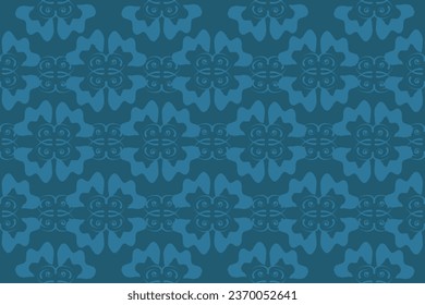 Ikat floral paisley embroidery on pattern traditional.Aztec style abstract vector illustration.design for texture,fabric,clothing,wrapping,decoration.