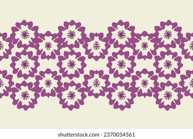 Ikat floral paisley embroidery on pattern traditional.Aztec style abstract vector illustration.design for texture,fabric,clothing,wrapping,decoration.