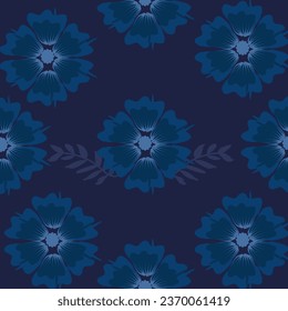 Ikat floral paisley embroidery on pattern traditional.Aztec style abstract vector illustration.design for texture,fabric,clothing,wrapping,decoration.