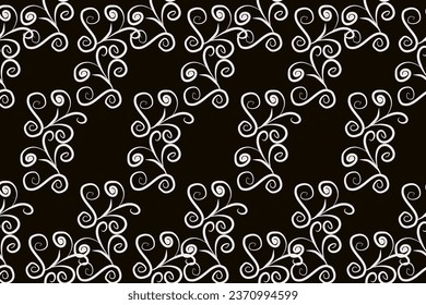 Ikat floral paisley embroidery on pattern traditional.Aztec style abstract vector illustration.design for texture,fabric,clothing,wrapping,decoration.
