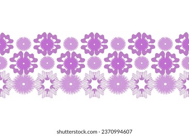 Ikat floral paisley embroidery on pattern traditional.Aztec style abstract vector illustration.design for texture,fabric,clothing,wrapping,decoration.
