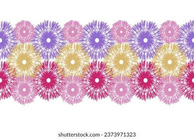 Ikat floral paisley embroidery on pattern traditional.Aztec style abstract vector illustration.design for texture,fabric,clothing,wrapping,decoration.