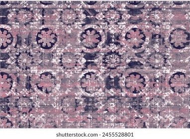 Ikat floral paisley embroidery on white background ethnic oriental seamless pattern traditional.Aztec style abstract vector illustration.design for texture,fabric,clothing,wrapping,decoration.