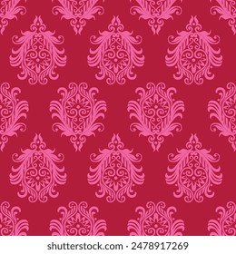 Ikat floral paisley embroidery on white background.geometric ethnic oriental seamless pattern traditional.Aztec style abstract vector
